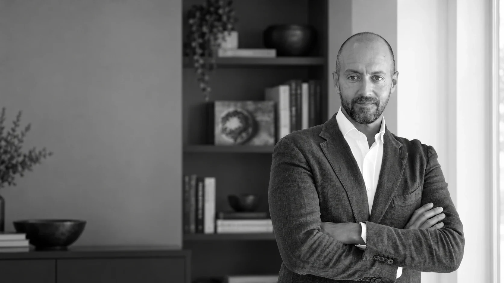 Giacomo Baldi, fundador de GB Group USA, en su oficina